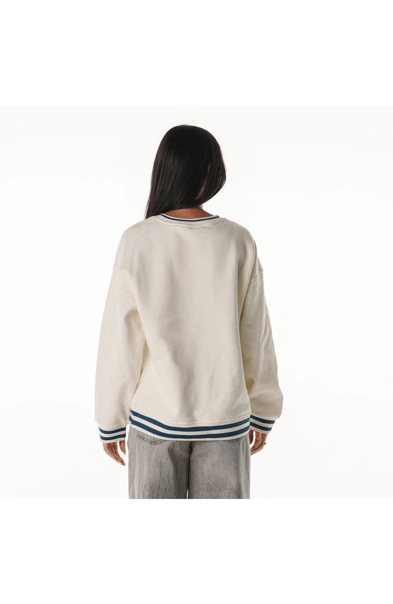 THE WILD COLLECTIVE Women
s The Wild Collective Cream Miami Dolphins Oversized Vintage French Terry Sweatshirt, Alternate, color, Cream