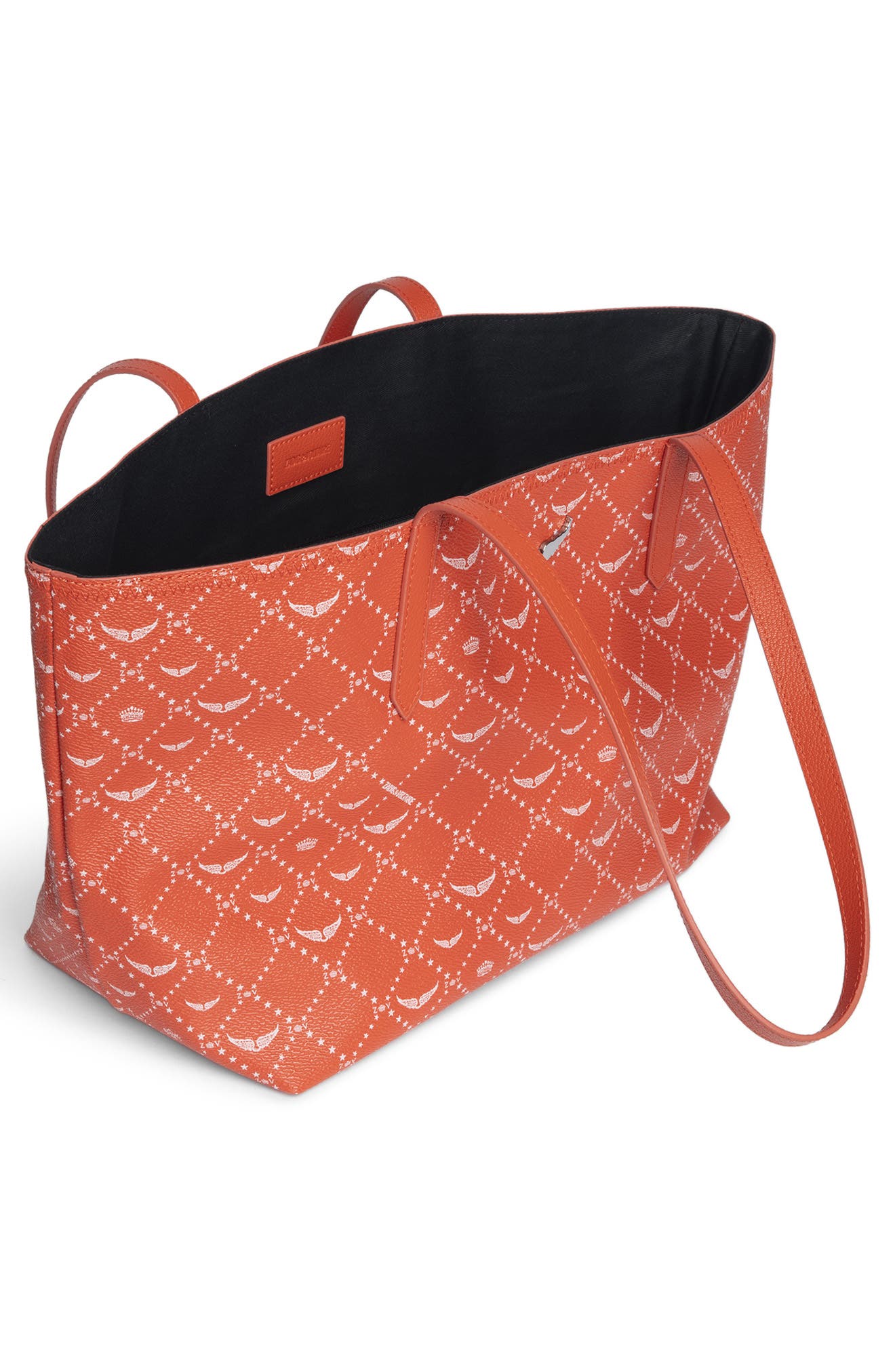 Zadig 
Voltaire Z Monogram Shopper Tote Bag, Alternate, color, Flame