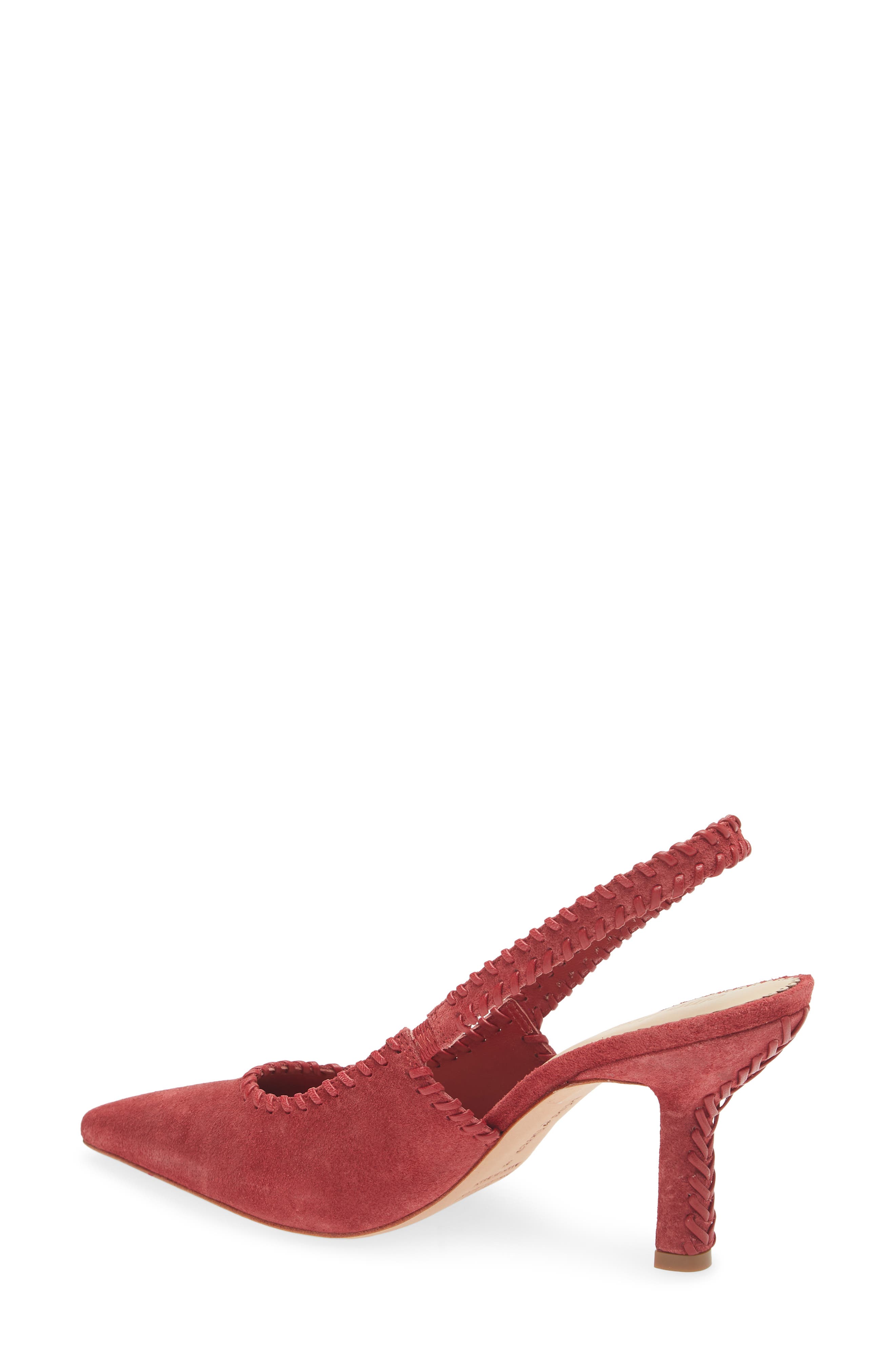 Cinq à Sept Suki Whipstitch Slingback Pump, Alternate, color, Bordeaux