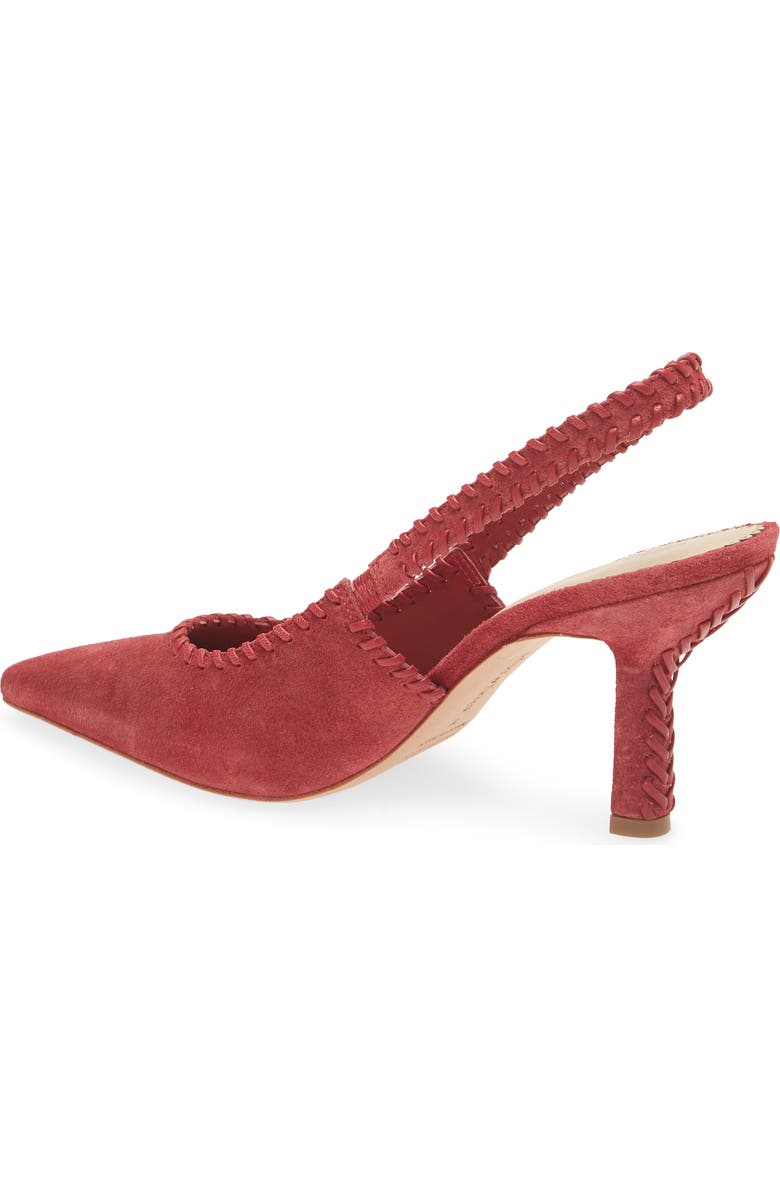 Cinq à Sept Suki Whipstitch Slingback Pump, Alternate, color, Bordeaux
