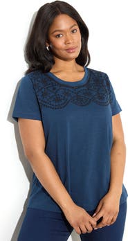 Live Unlimited Jersey Embroidered T - Shirt