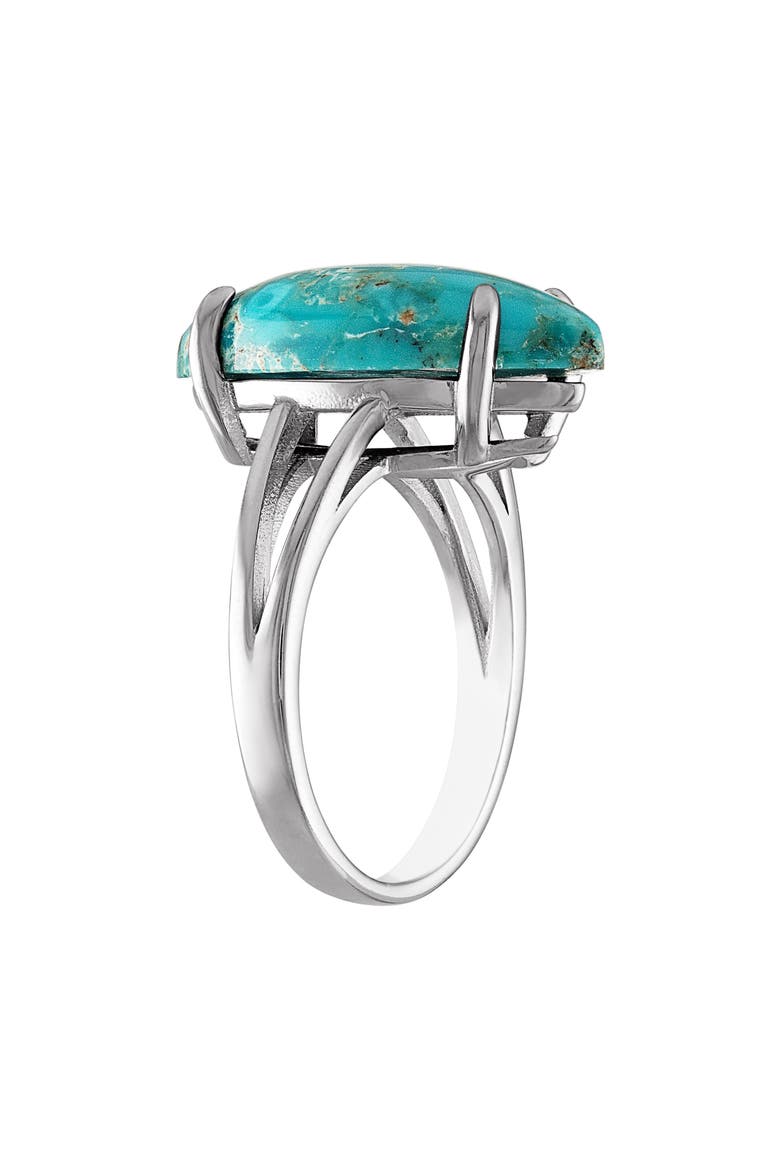 Sterling Silver Turquoise Ring, Alternate, color, WHITE