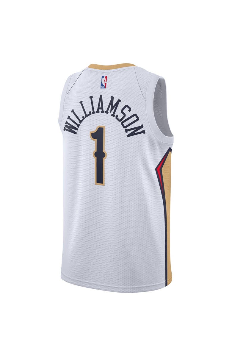 Nike Men's Nike Zion Williamson White New Orleans Pelicans 2019/2020 Swingman Jersey - Association Edition, Alternate, color, White