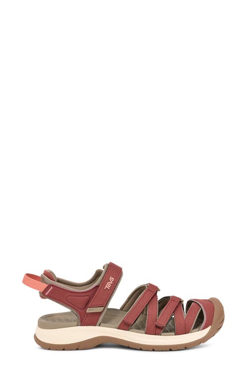 Teva Tirra Sport Closed Toe Sandal In Mahogany
