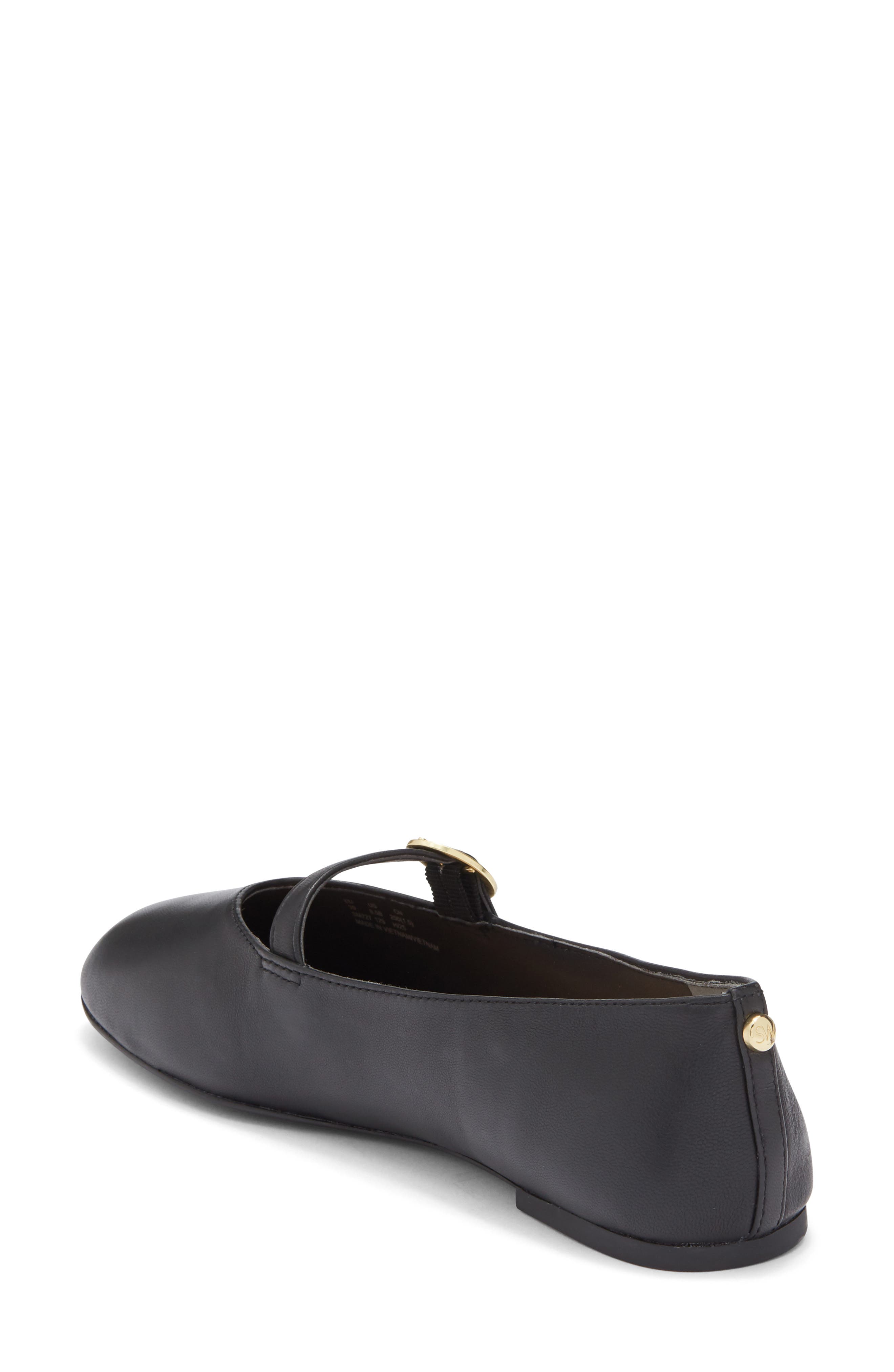 Stuart Weitzman Kyra Mary Jane Flat, Alternate, color, Black