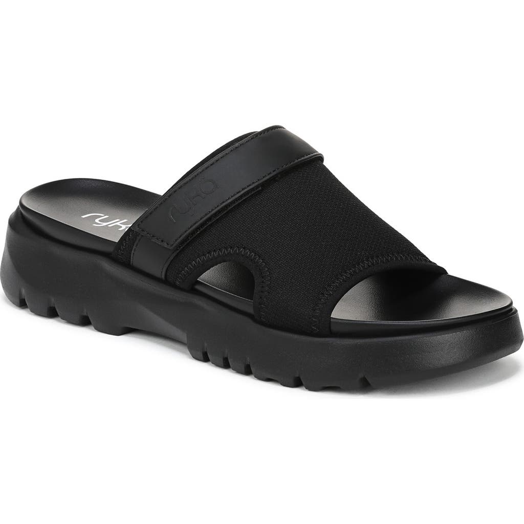 Ryka Women's Brilliant Sport Slide Sandals In Black