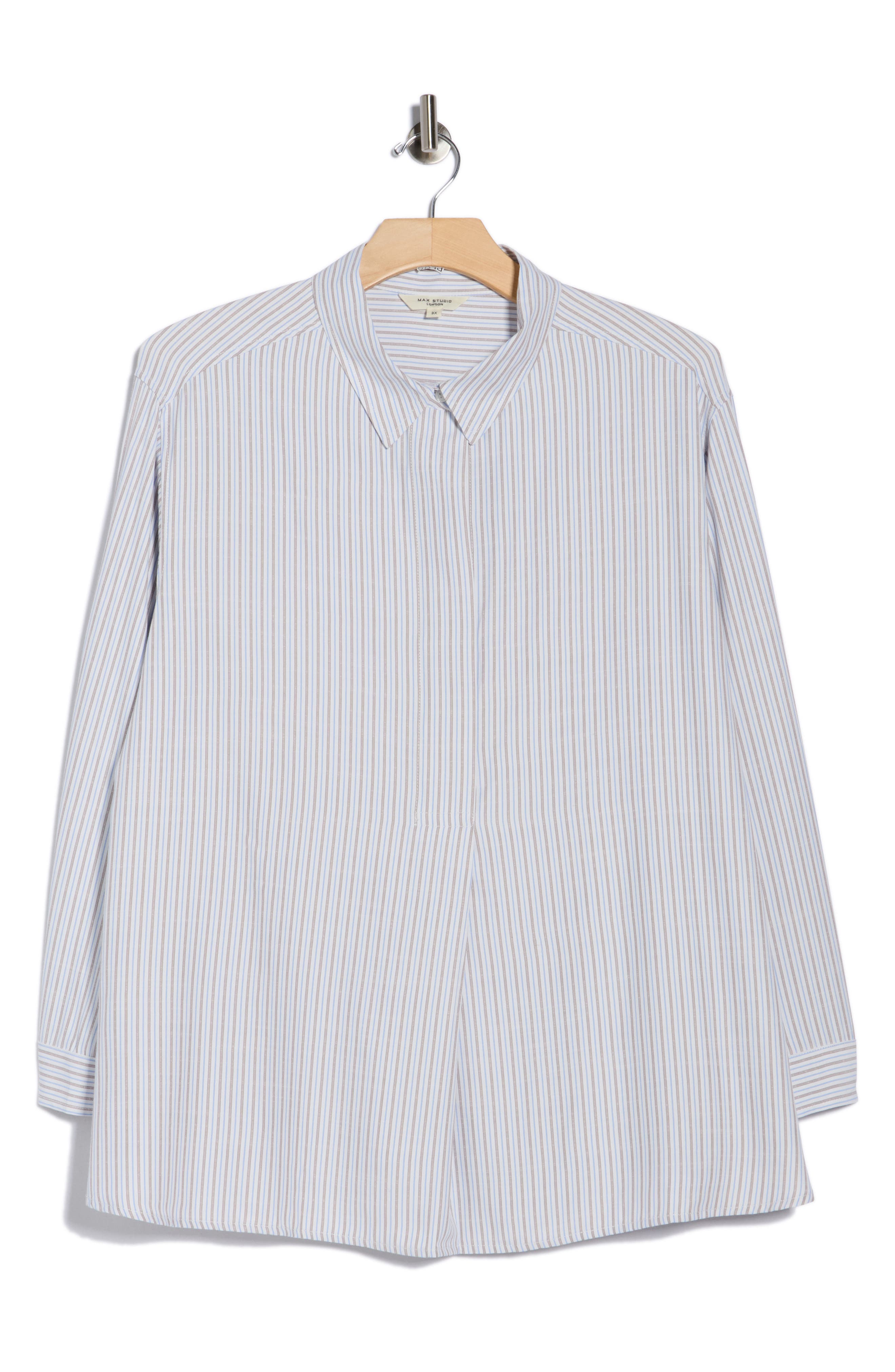 MAX STUDIO Stripe Popover Tunic