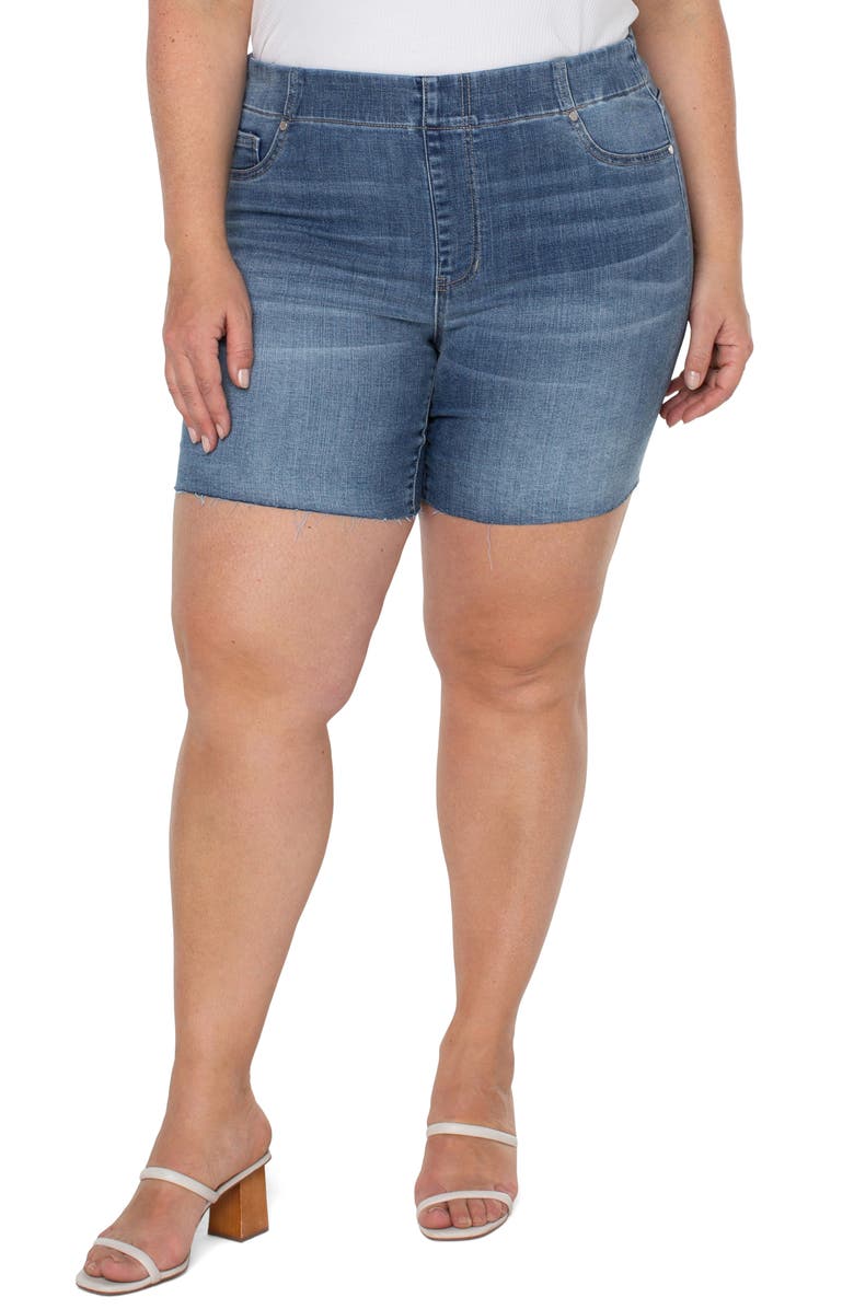 Liverpool Los Angeles Chloe Pull-On Cutoff Bermuda Shorts, Main, color, 