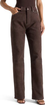 Manière De Voir Kalie Suede Boyfriend Jeans