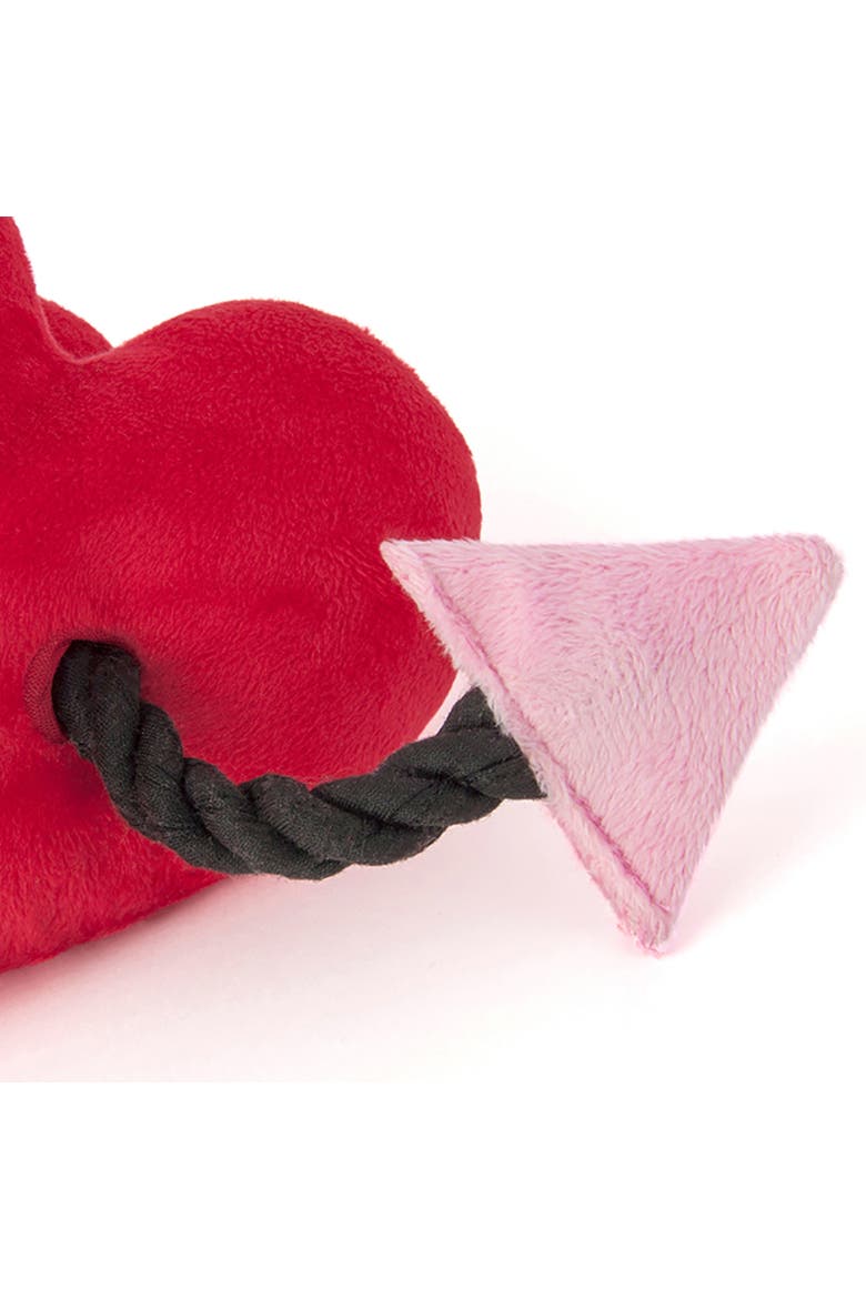 Puppy Love, Furever Hearts Plush Toy, 2 Squeaker Hearts, Alternate, color, Red