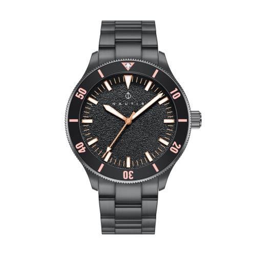 Nautis Deacon Bracelet Watch in Black/rose Gold  product