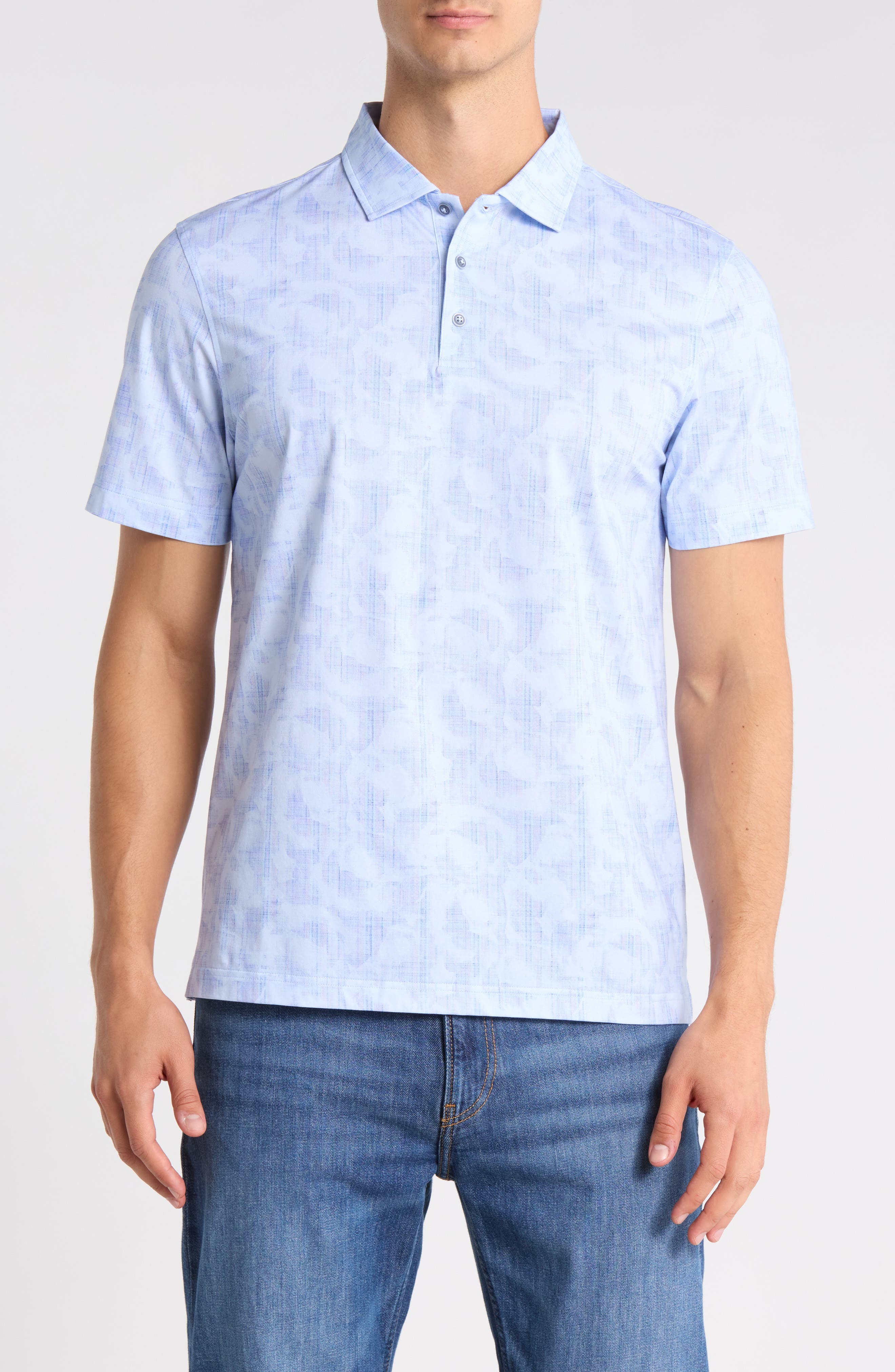 Bugatchi Victor OoohCotton® Short Sleeve Polo
