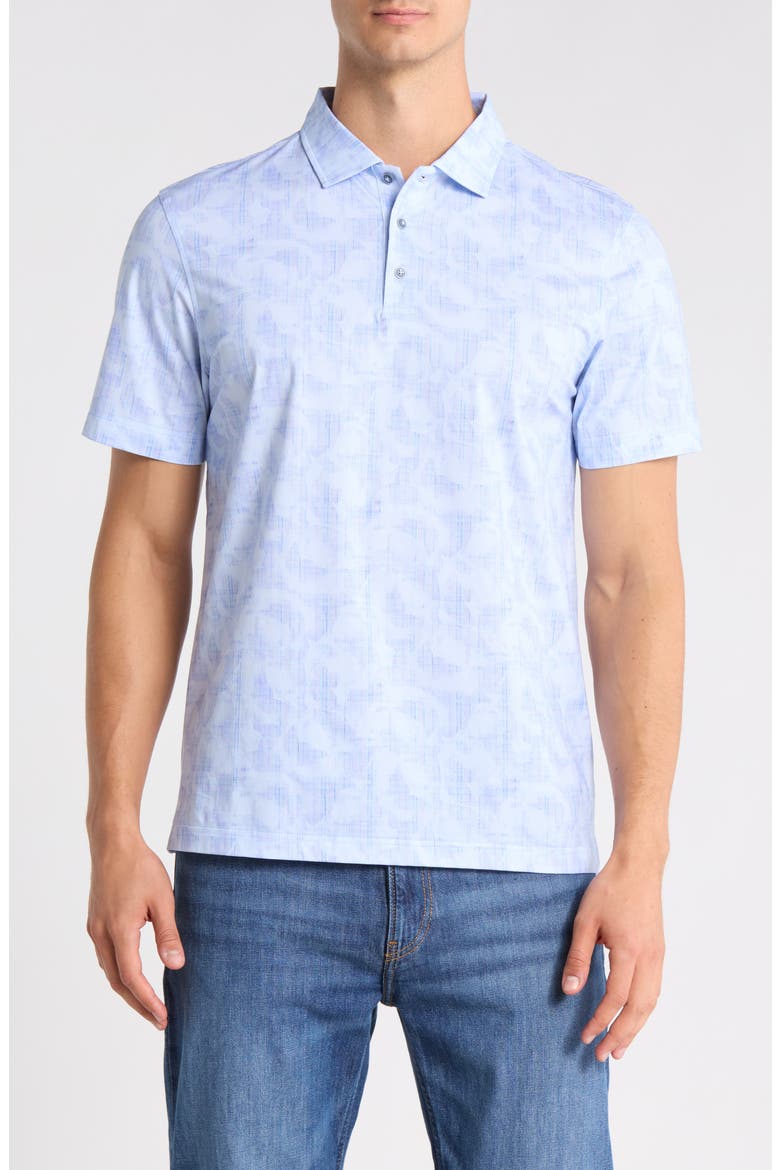 Victor OoohCotton® Short Sleeve Polo, Main, color, AIR BLUE