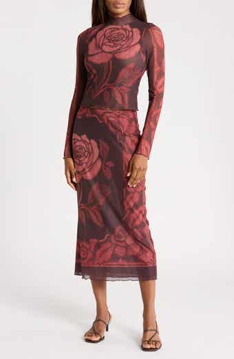 The Shadow Floral Mesh Two-Piece Set