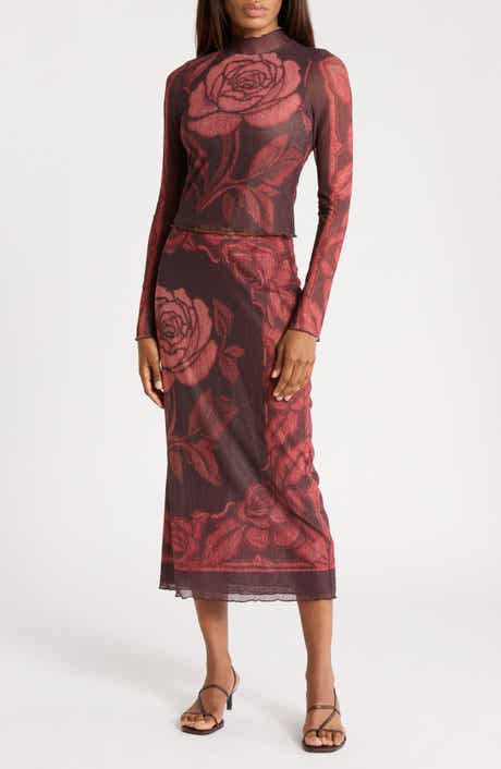 The Shadow Floral Mesh Two-Piece Set