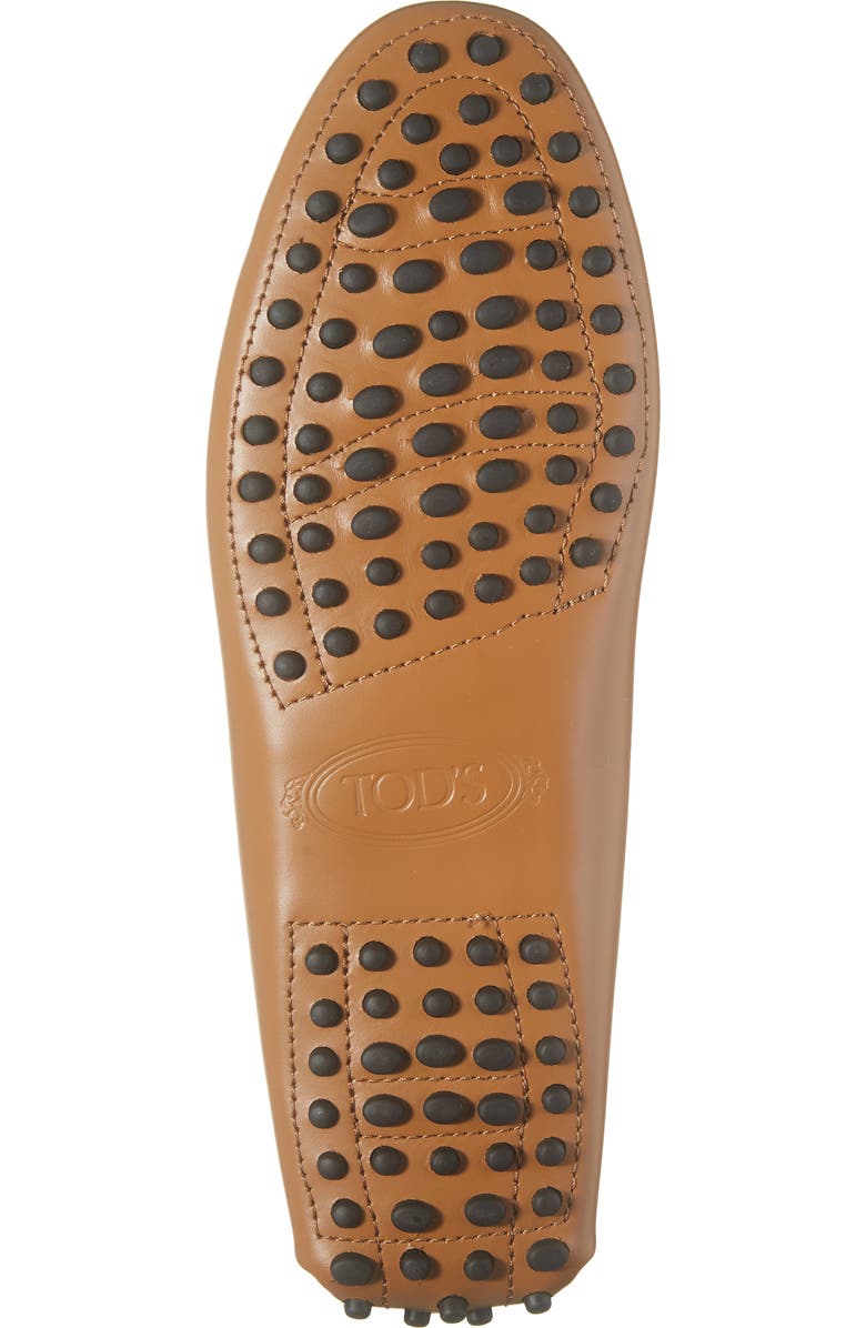 Tod's Gommini Catena Forata Chain Buckle Driving Shoe, Alternate, color, Kenia Scuro