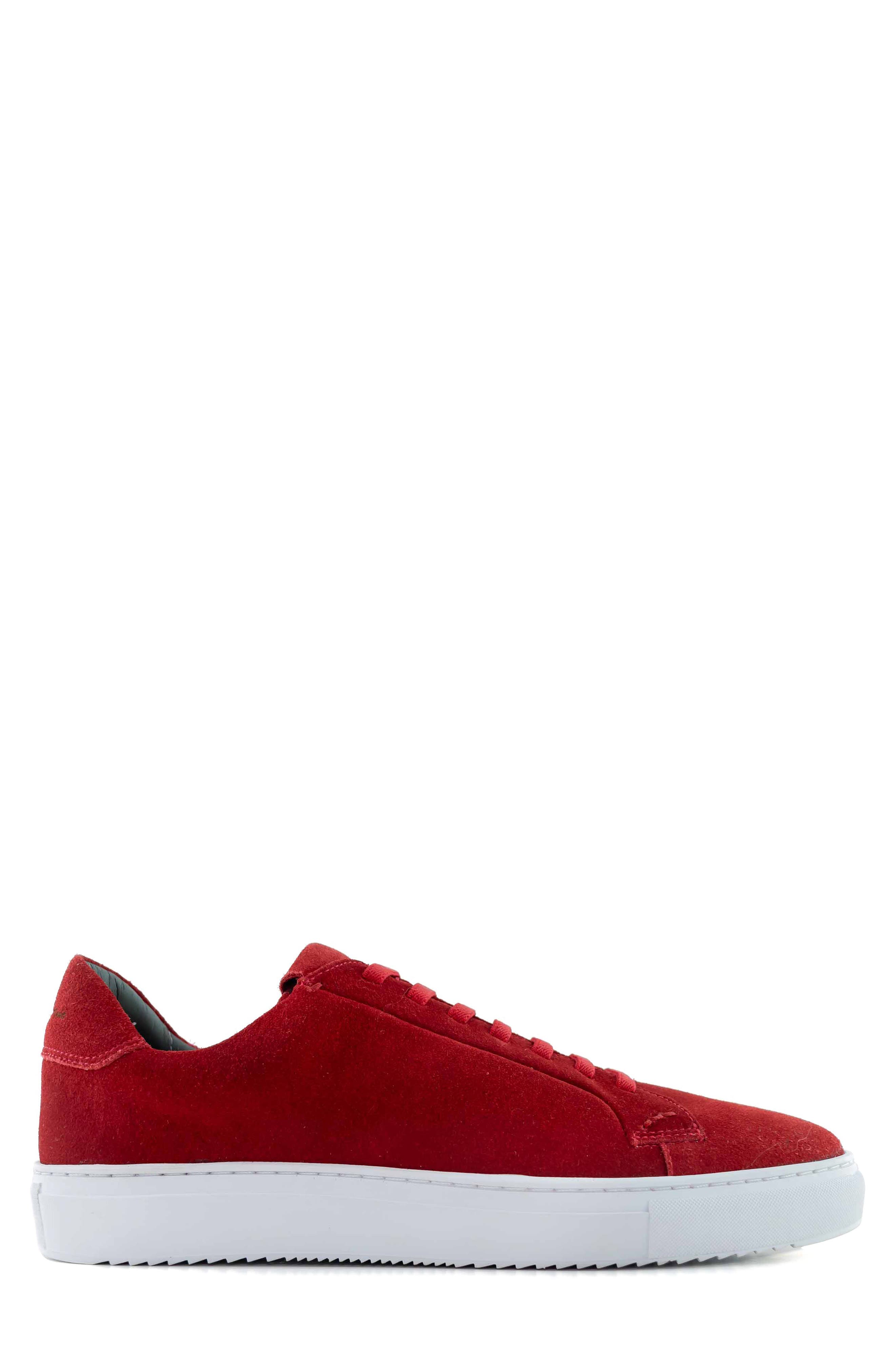 Slip-On Low Top Sneaker, Alternate, color, RED