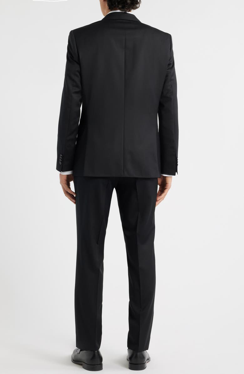 BOSS Huge Solid Wool Suit, Alternate, color, Black