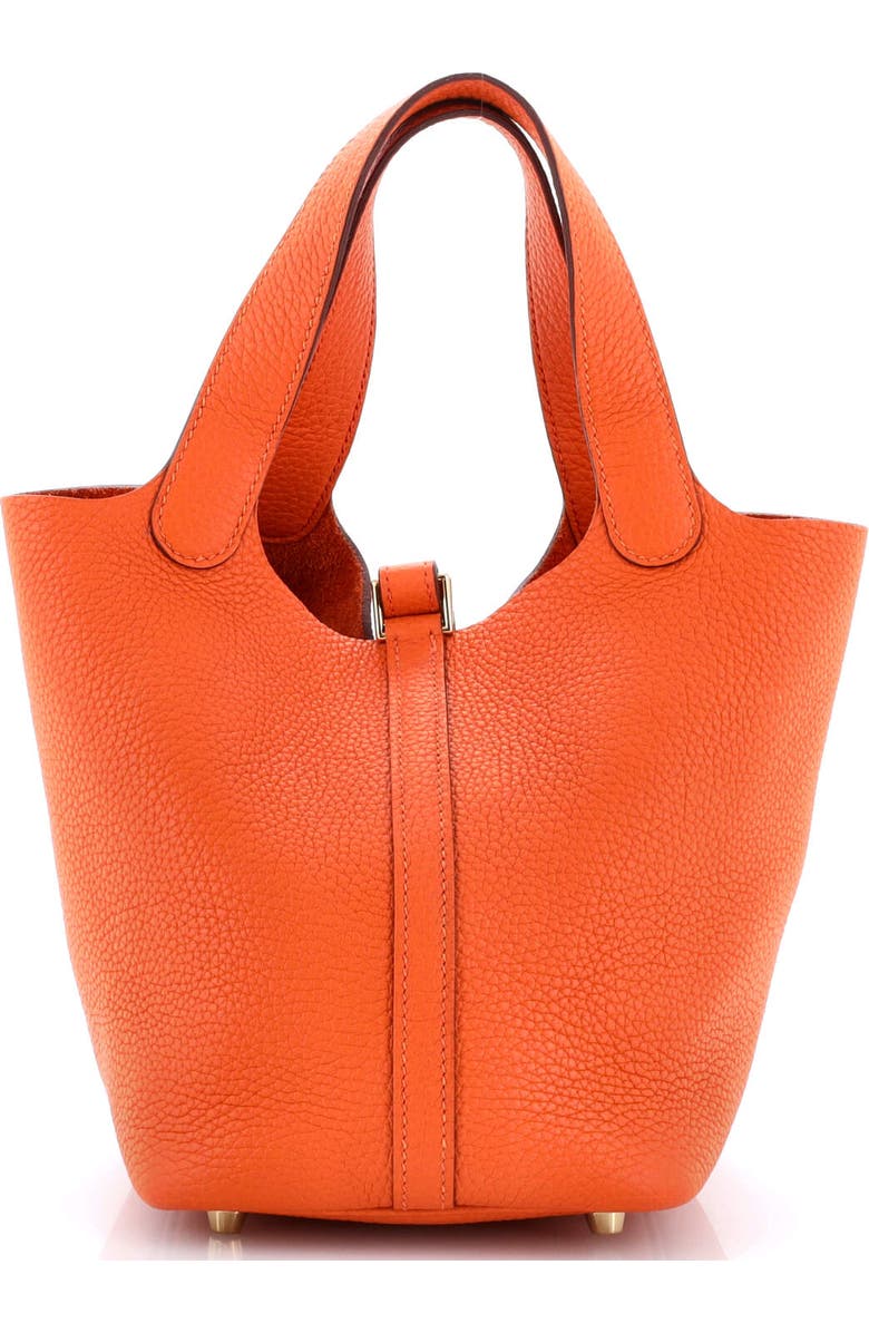 Pre-Owned Hermes Picotin Lock Bag Clemence PM, Alternate, color, Orange H