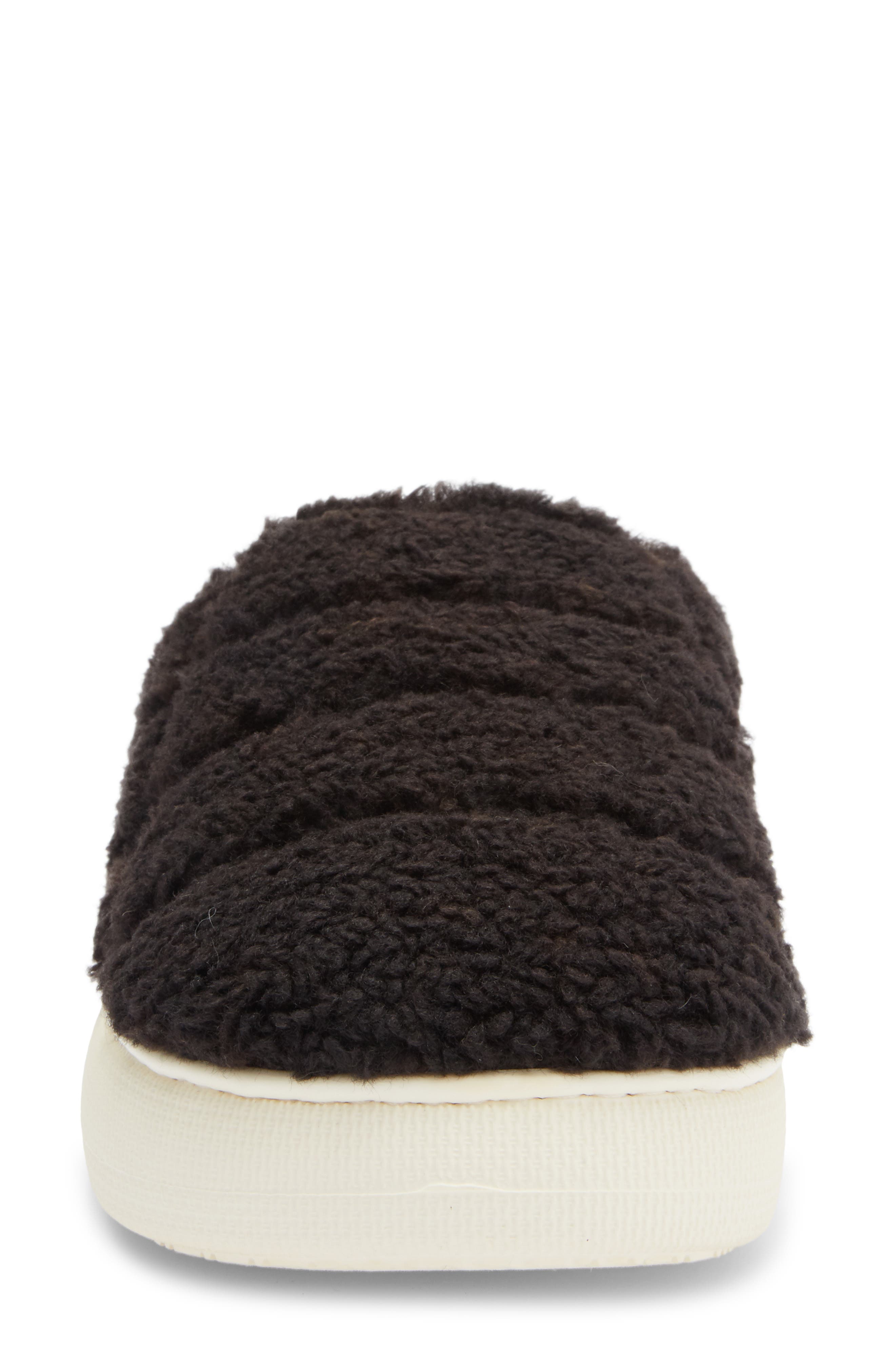 Abound Dion Faux Fur Quilted Clog Slipper, Alternate, color, Black