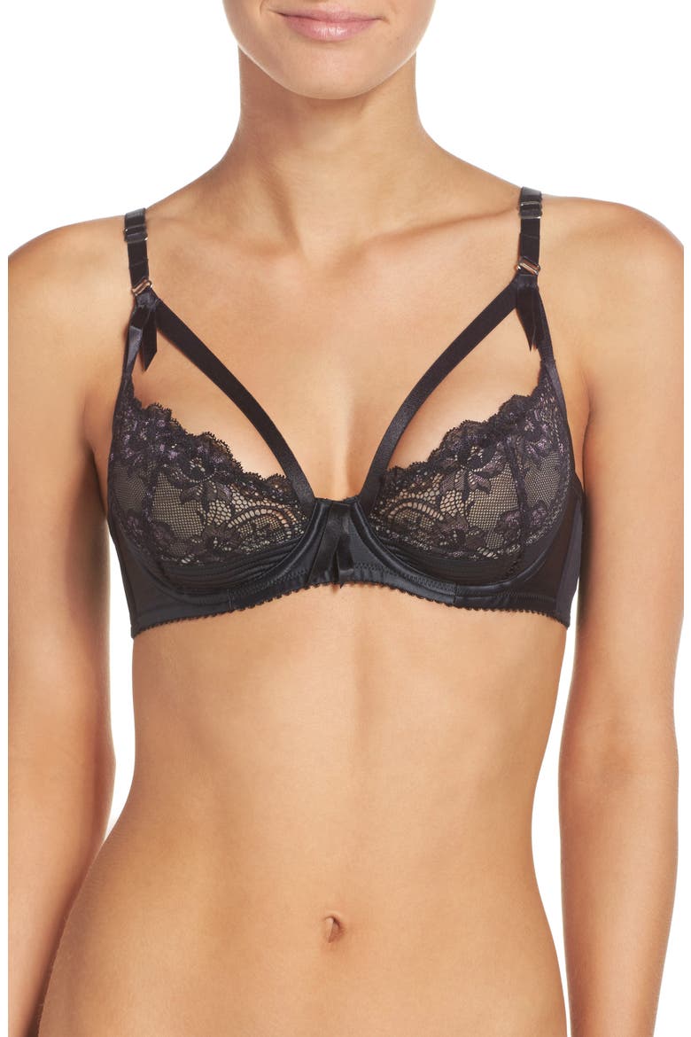 Madame X Underwire Bra, Main, color, BLACK