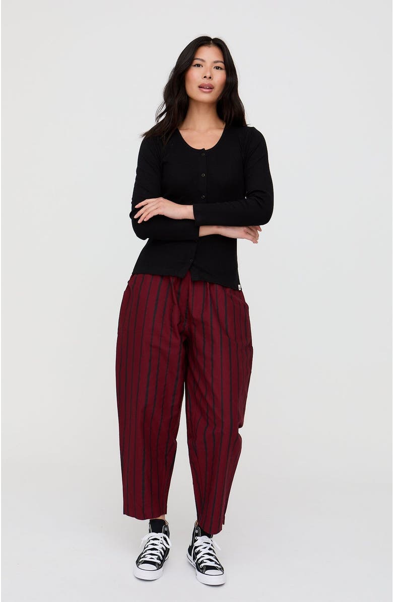 Turtledove London Organic Cotton Nora Long Sleeve Top, Alternate, color, Black