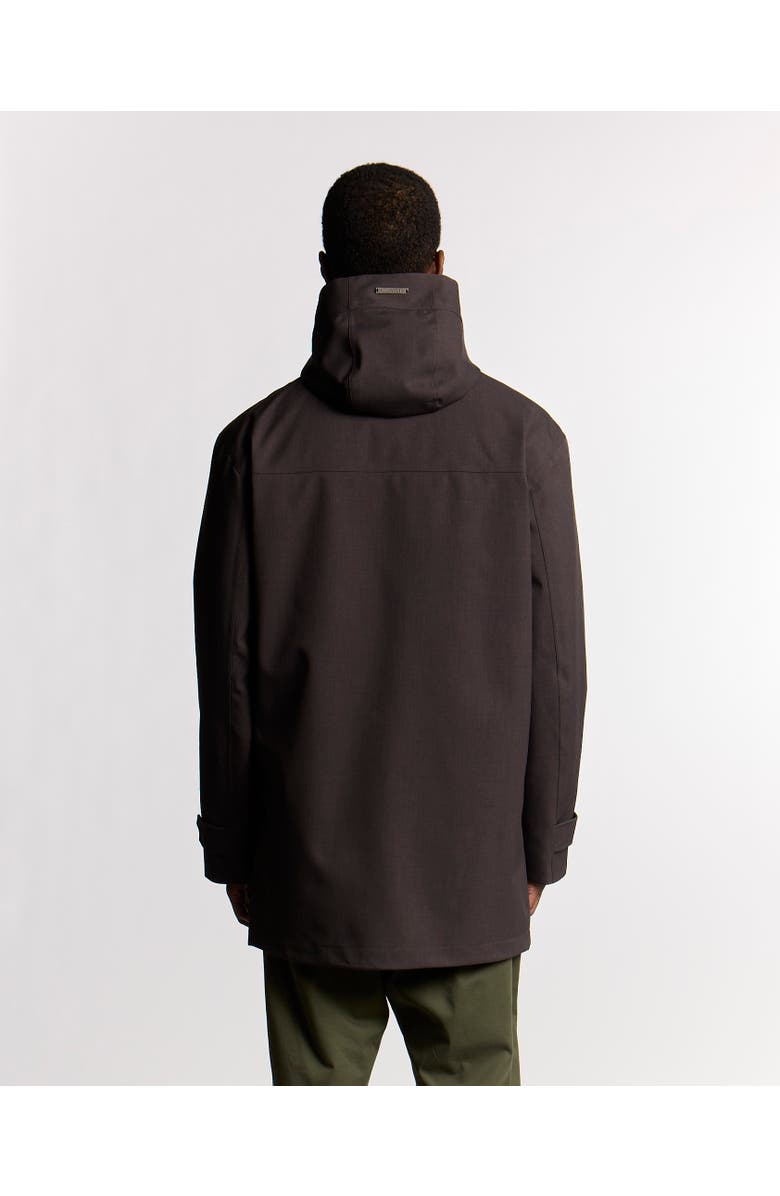 Lyle & Scott Long Sleeve Hooded Military Parka Jacket, Alternate, color, Charcoal Marl