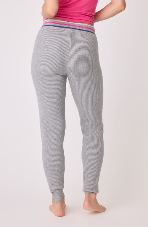 Pj Salvage Sweater Weather Banded Bottom Pants In Heather Grey In Gray