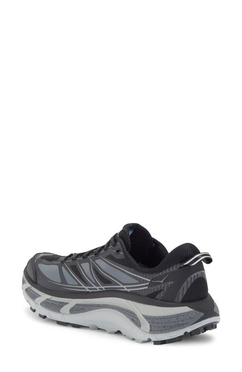Hoka Mafate Speed 2 Black/grey Trainer In Black