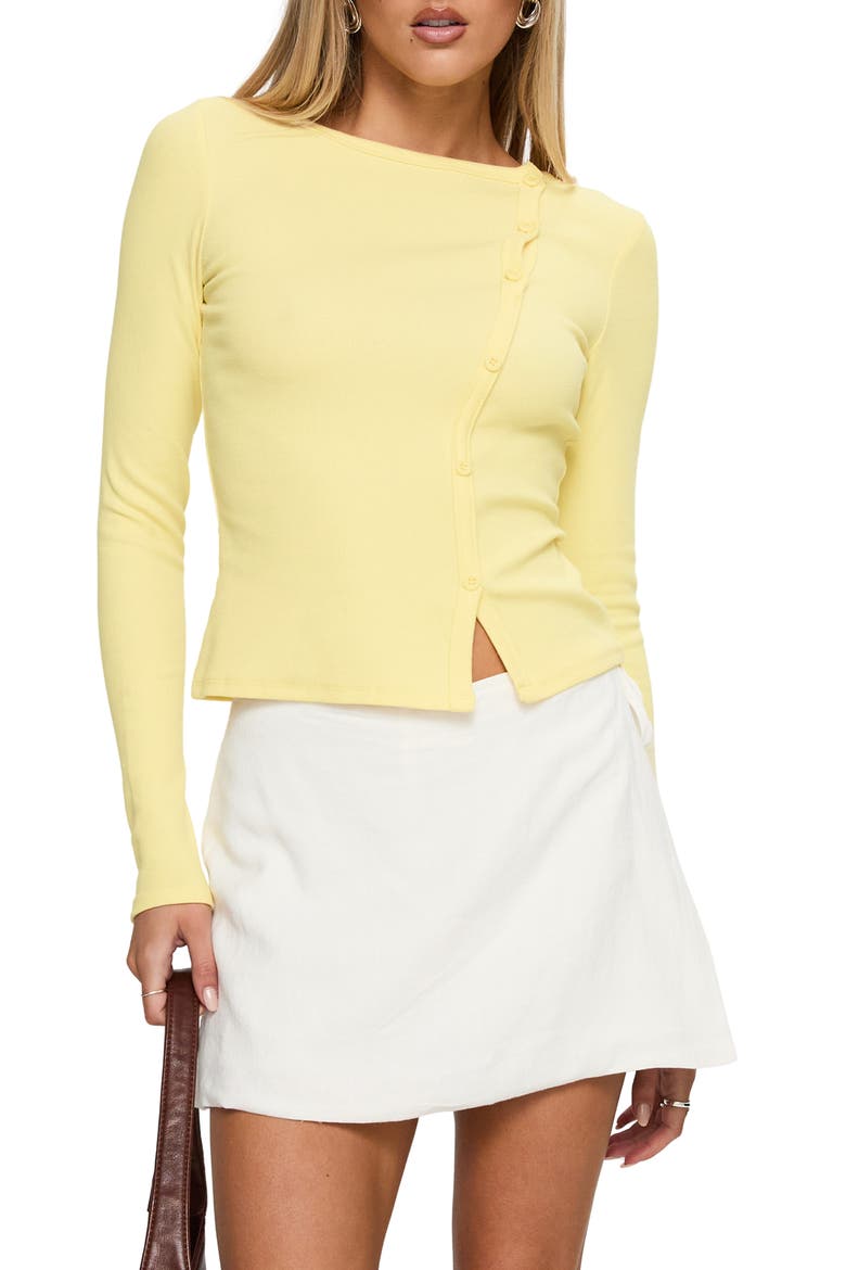 Passoni Lemon Cardigan, Main, color, LEMON