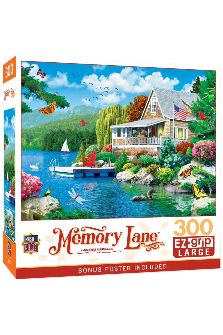 Lakeside Memories 300 Piece Puzzle, Main, color, Multicolor