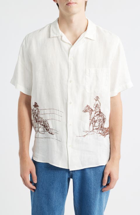 Remember Me Linen Camp Shirt
