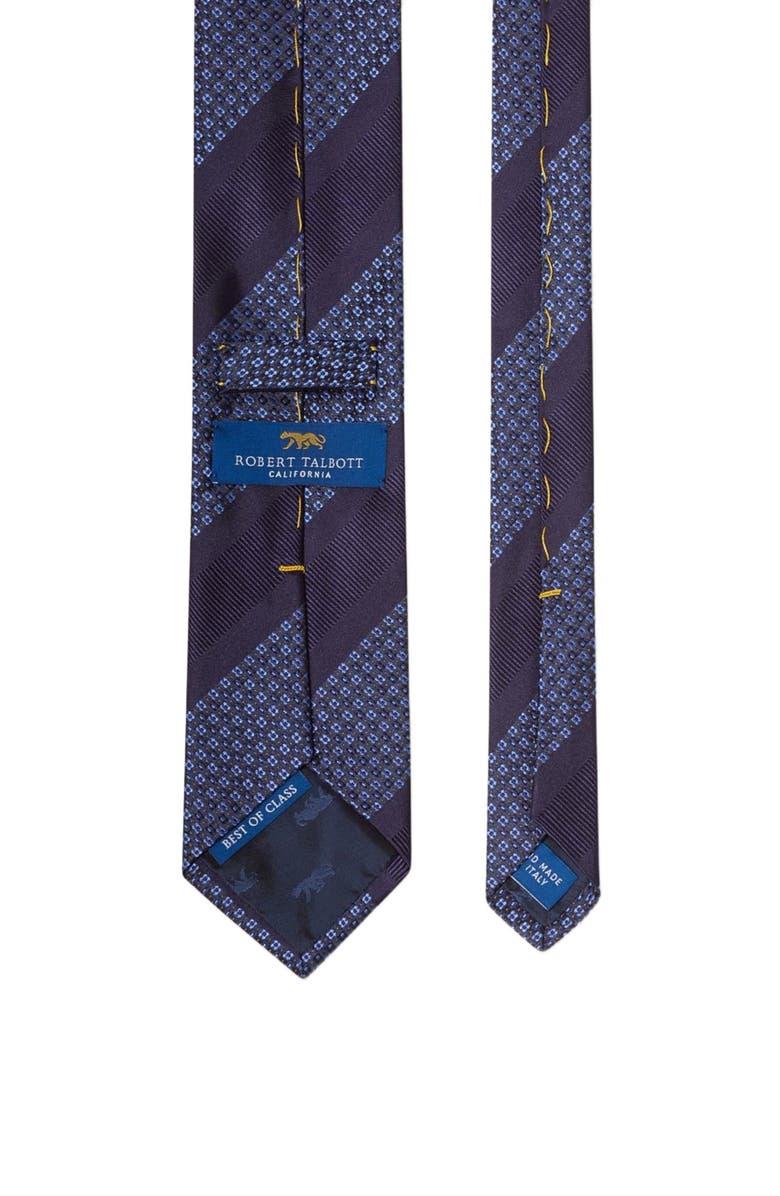 Robert Talbott Robert Neat Repp Necktie, Alternate, color, Lt Blue