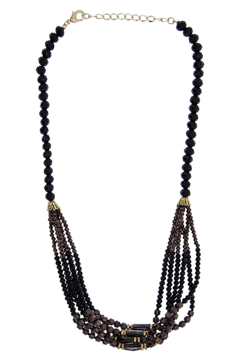 Sangria Necklace, Alternate, color, BLACK