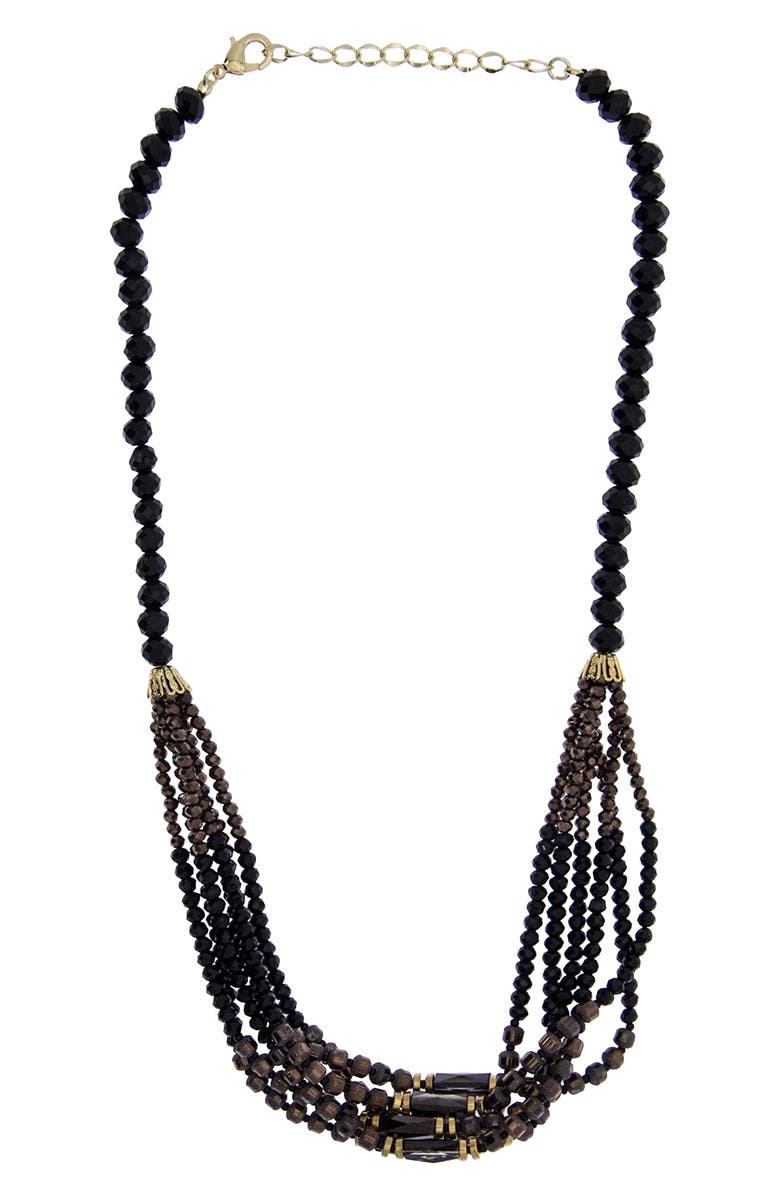 SAACHI Sangria Necklace, Alternate, color, Black