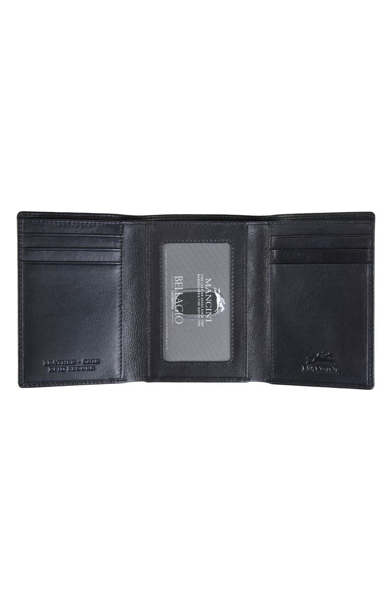 Mancini RFID Trifold Wallet, Alternate, color, Black