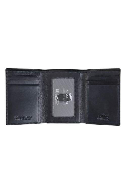 Mancini Rfid Trifold Wallet In Black