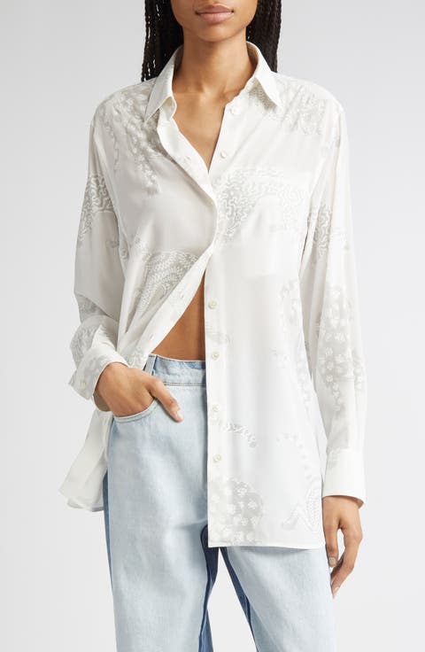Tシャツ・カットソー STELLA MCCARTNEY Women Tunic Tops 402921 6J01583SPZ44 WHITE STELLA MCCARTNEY Off White Cotton Tunic Size 40 EUC | eBay