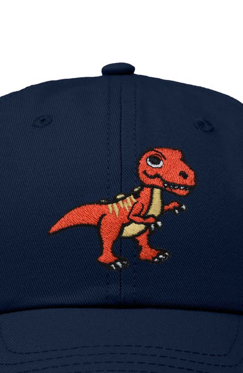 Dalix T-rex Embroidered Casual Cap In Navy Blue