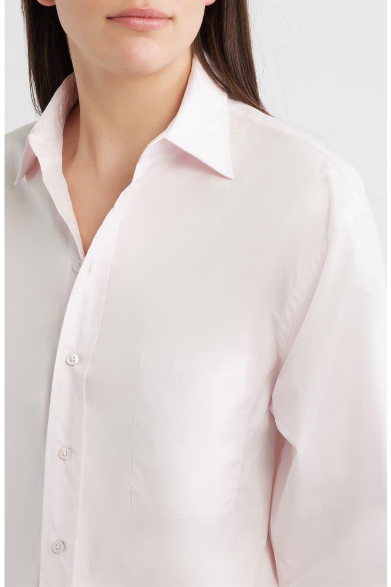 Saturday Button-Up Shirt, Alternate, color, OCEAN ROSE