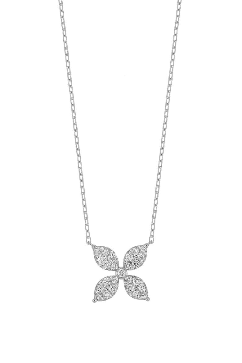 Getty Diamond Pendant Necklace (Nordstrom Exclusive), Main, color, WHITE