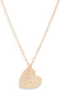 Set & Stones Sophia Initial Heart Pendant Necklace