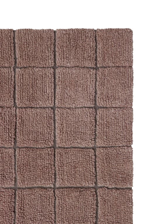 Lorena Canals Woolable Mosaic Washable Wool Rug In Brown