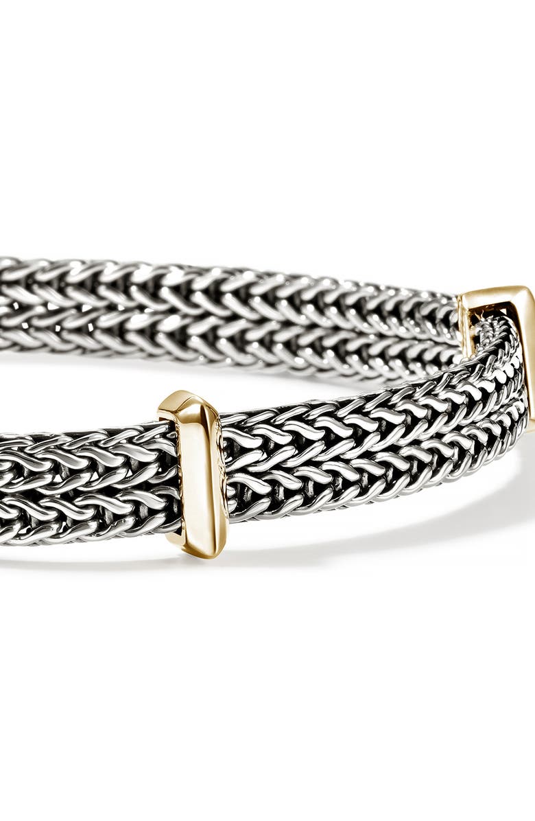John Hardy Icon Link Station Bracelet, Alternate, color, Silver And Gold