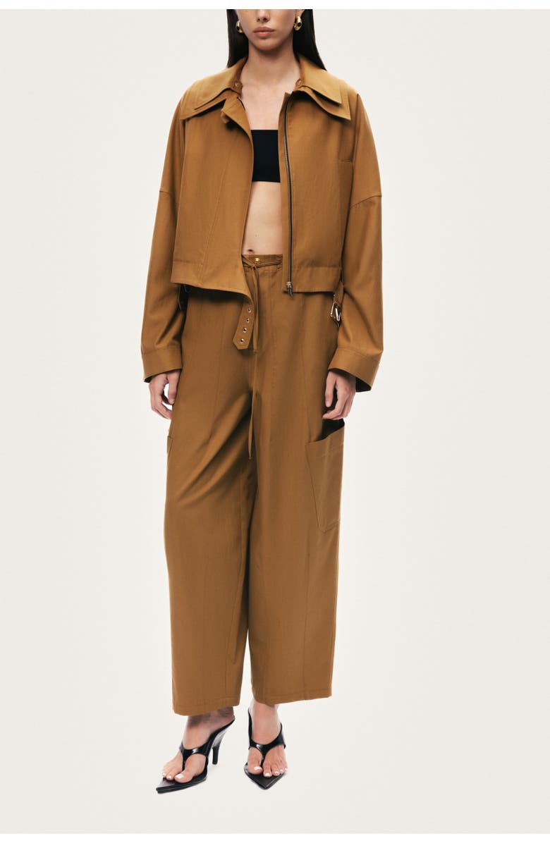 Nocturne High Waisted Cargo Pocket Pants, Alternate, color, Camel