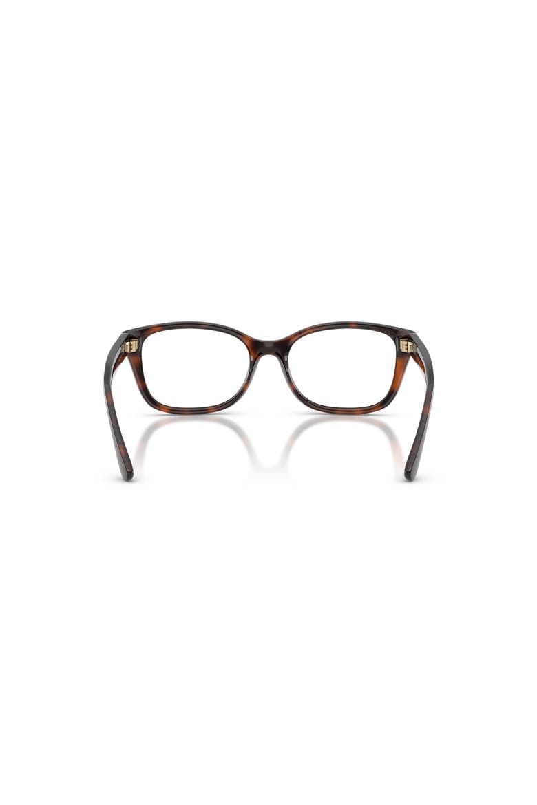 53mm Rectangle optical glasses, Alternate, color, Tortoise