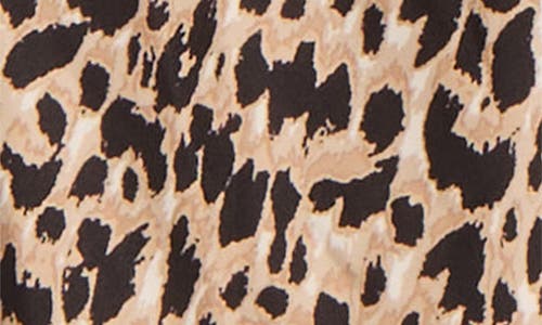 Kasper Sylvia Leopard Print Sleeveless Satin Top In Animal Print