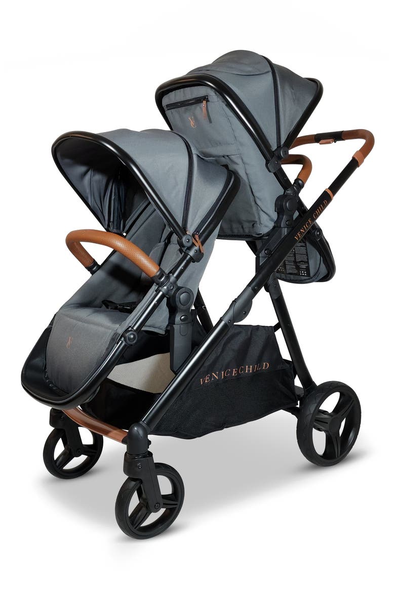 Ventura Stroller & Second Stroller Seat, Alternate, color, SHADOW GRAY