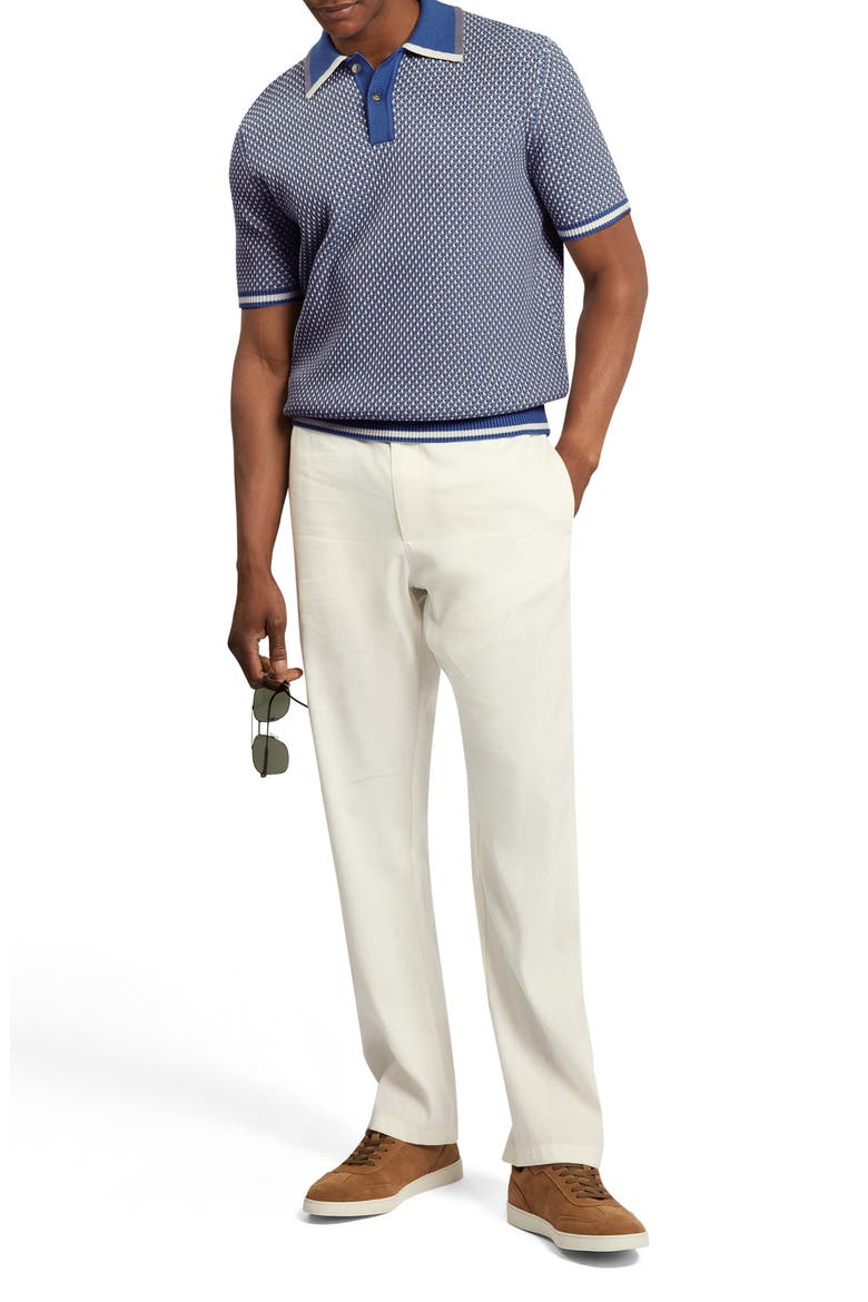 Breame Knit Polo, Alternate, color, BLUE