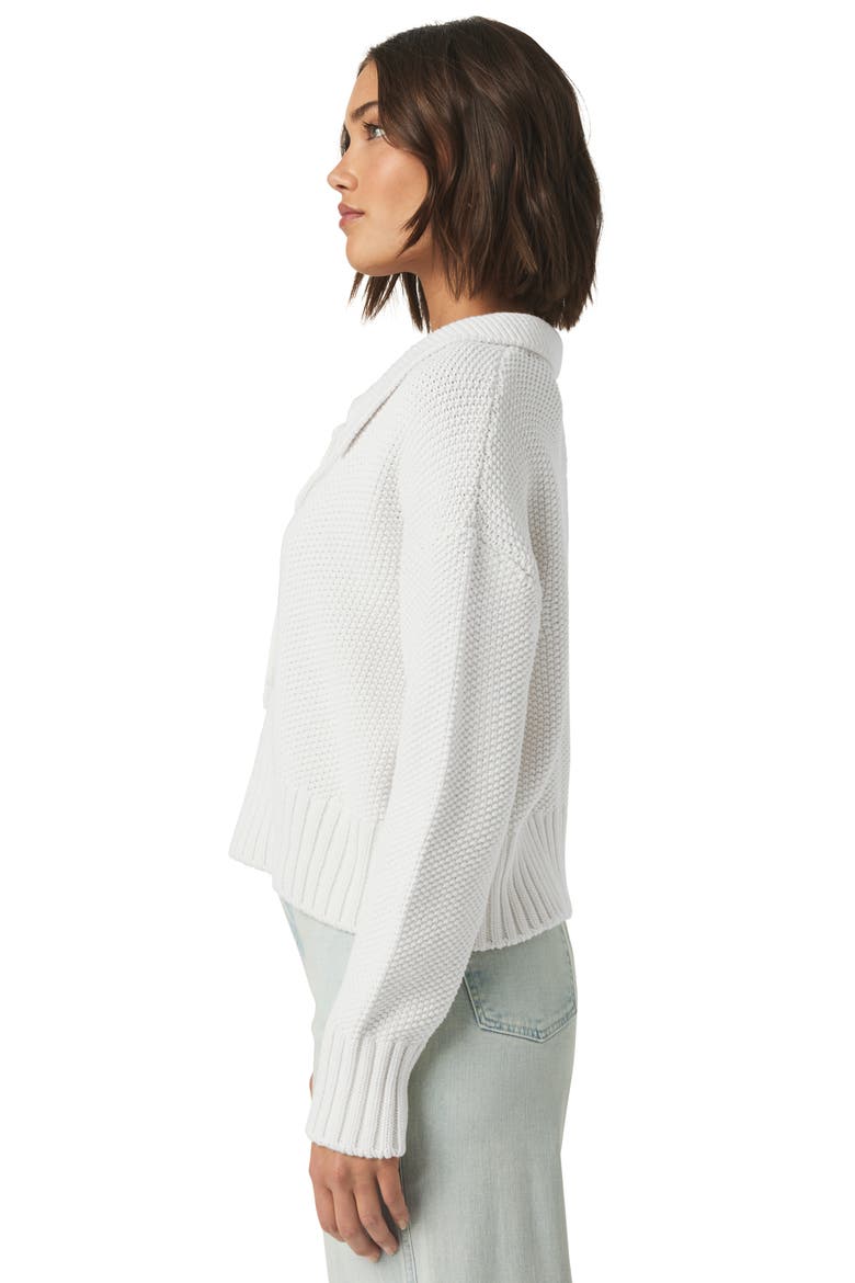 Roxie Lace-Up Sweater, Alternate, color, WHITE